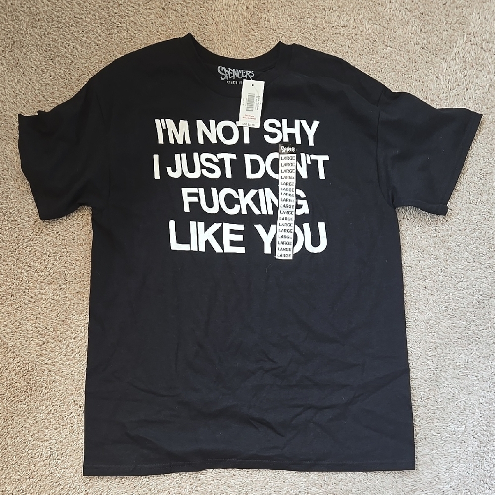 Spencer's Black Graphic T-Shirt